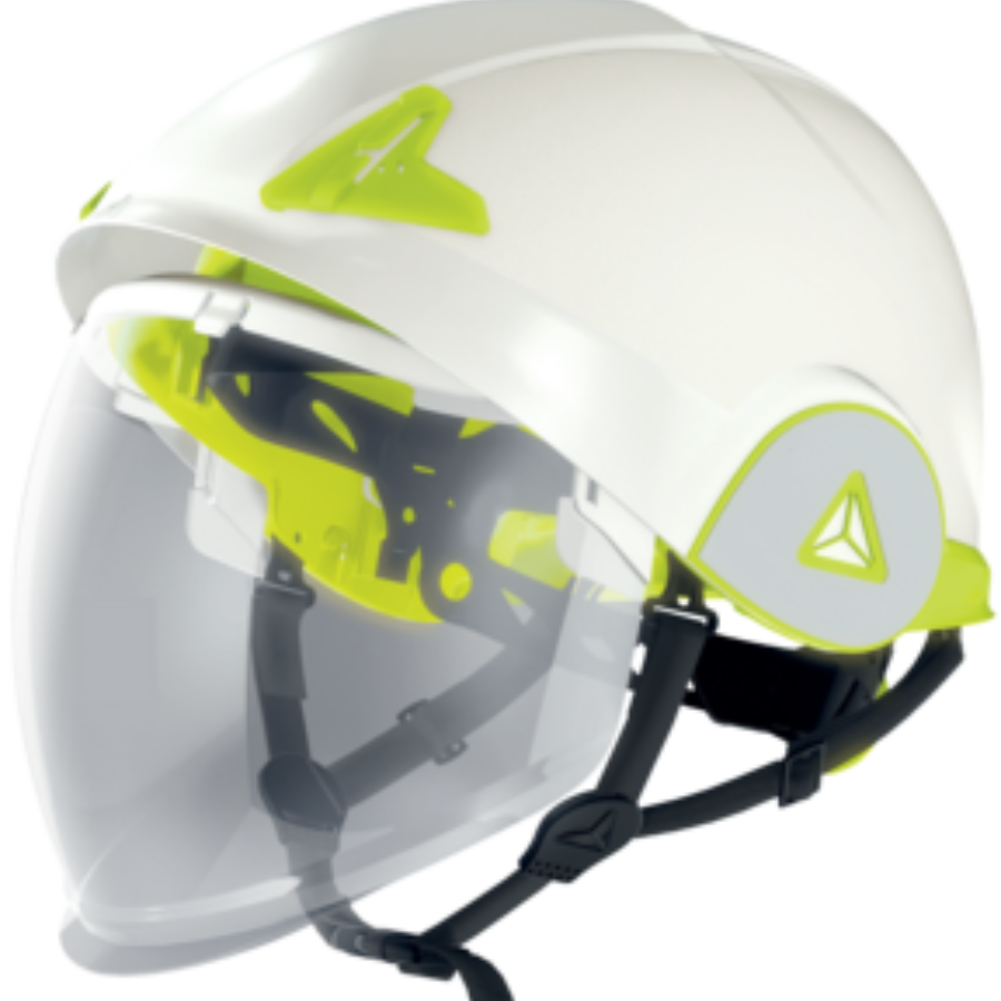 CASCO DE OBRA CON DOBLE CARCASA ABS Y VISERA RETRACTIL PC ONYX DELTA PLUS - Imagen 1