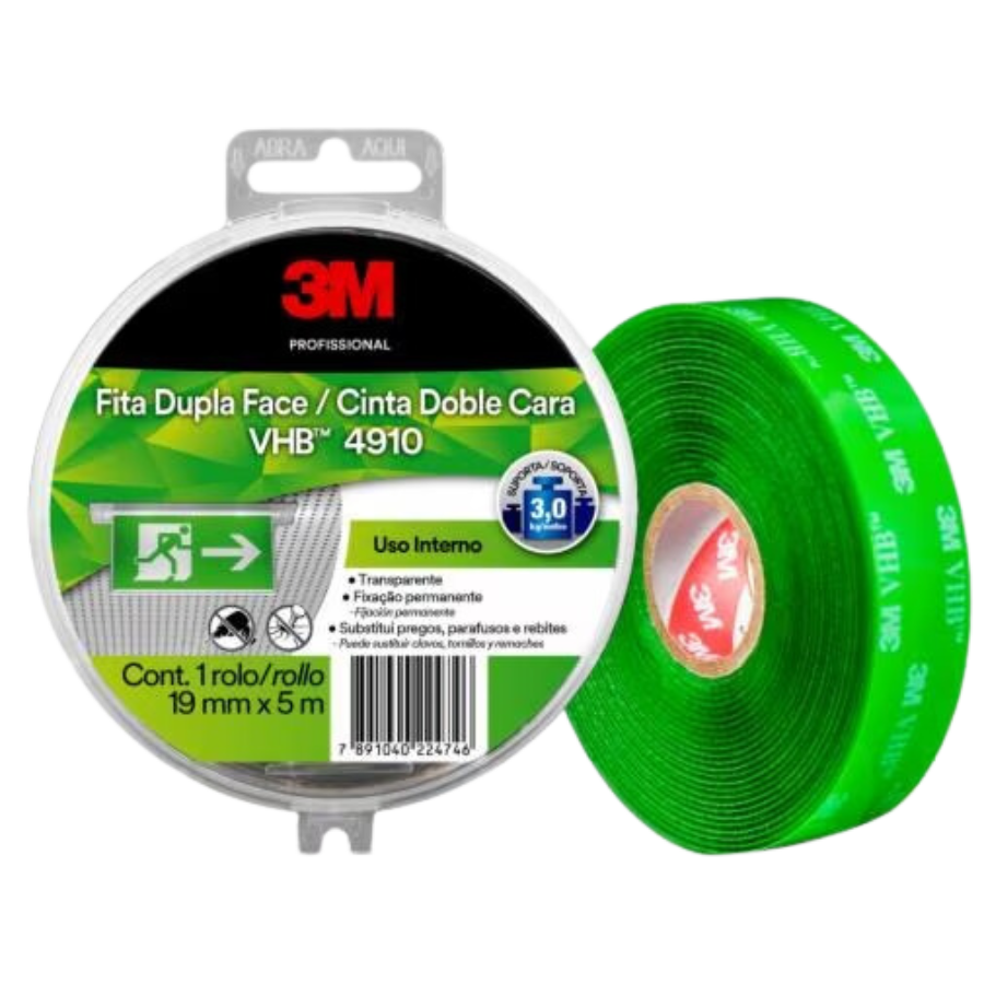 CINTA DOBLE FAZ 3M VHB 4910 X 5MTS - Imagen 1