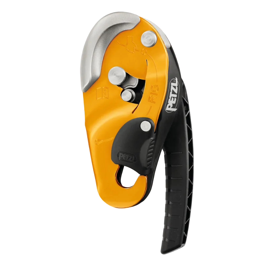 DESCENDEDOR AUTOFRENANTE RIG AMARILLO/NEGRO 10-11.5MM D021AA00 PETZL - Imagen 1