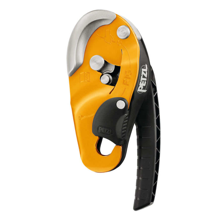 DESCENDEDOR AUTOFRENANTE RIG AMARILLO/NEGRO 10-11.5MM D021AA00 PETZL - Imagen 1