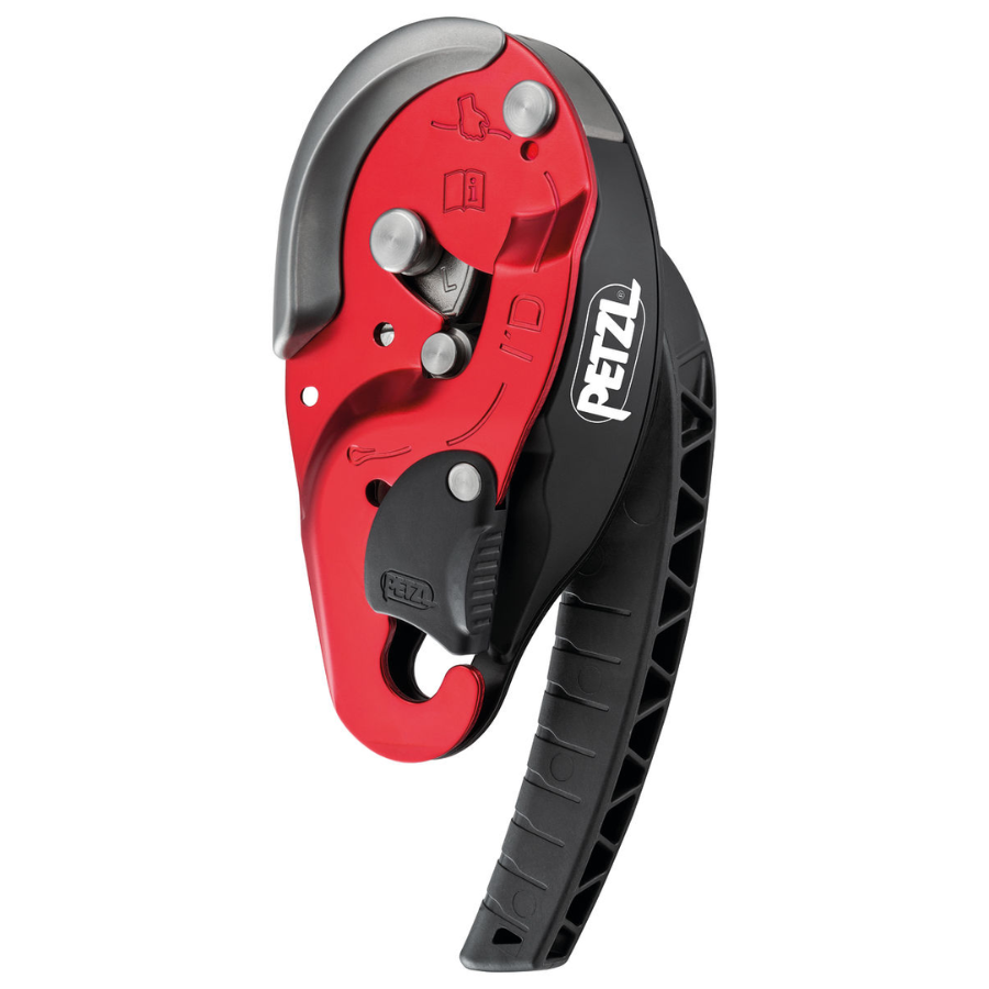 DESCENDEDOR ANTIPANICO ID ROJO/NEGRO 12.5 - 13 MM D020BA00 PETZL - Imagen 1