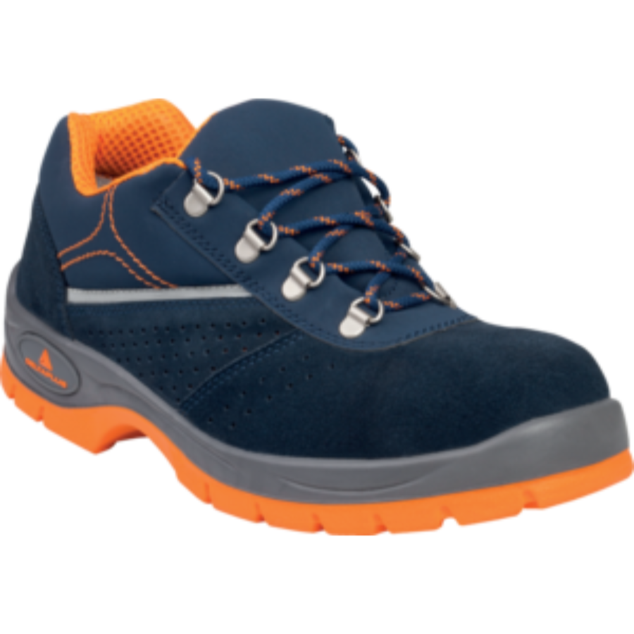 ZAPATO INDUSTRIAL AZUL MARINO-NARANJA DELTA PLUS - Imagen 1