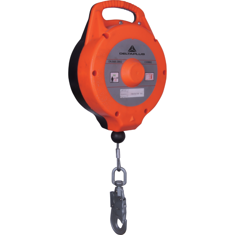 RETRACTIL EN CABLE GALVANIZADO DE 10M PROTECTOR ROUND 10M DELTA PLUS - Imagen 1