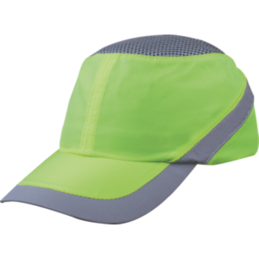 GORRA ANTI-GOLPES TIPO BASEBALL 7 CM AMARILLO FLUO -GRIS AIR COLTAN DELTA PLUS - Imagen 1