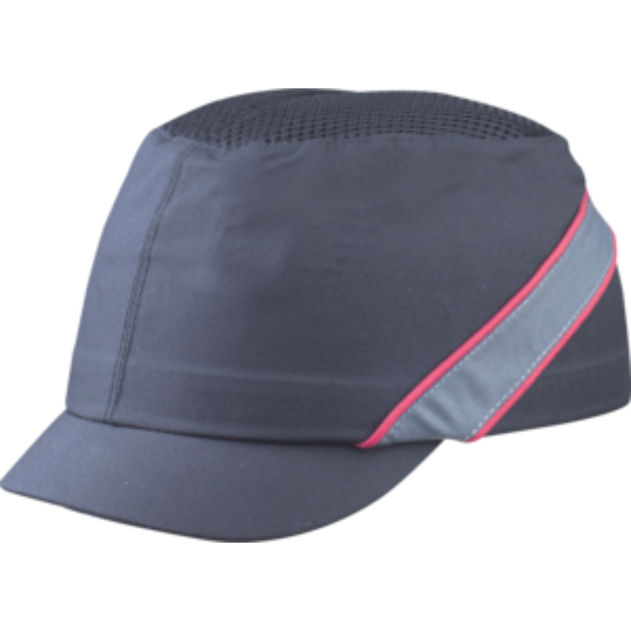 GORRA ANTI-GOLPES TIPO BASEBALL 3 CM NEGRO-ROJO AIR COLTAN DELTA PLUS - Imagen 1