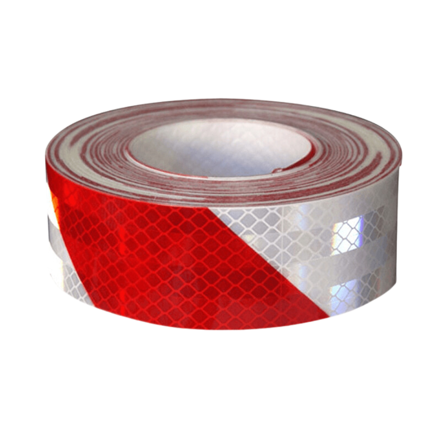 CINTA REFLECTIVA ROJA - BLANCA X METRO 3M - Imagen 1