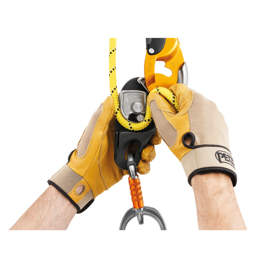 DESCENDEDOR AUTOFRENANTE RIG AMARILLO/NEGRO 10-11.5MM D021AA00 PETZL - Imagen 1