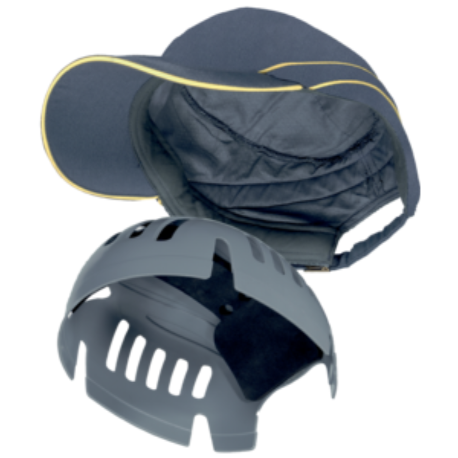 GORRA ANTI-GOLPES TIPO BASEBALL 7 CM AMARILLO FLUO -GRIS AIR COLTAN DELTA PLUS - Imagen 1