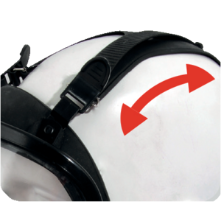FULL FACE ELASTOMERO GALAXY STRAP M9300 DELTA PLUS - Imagen 1