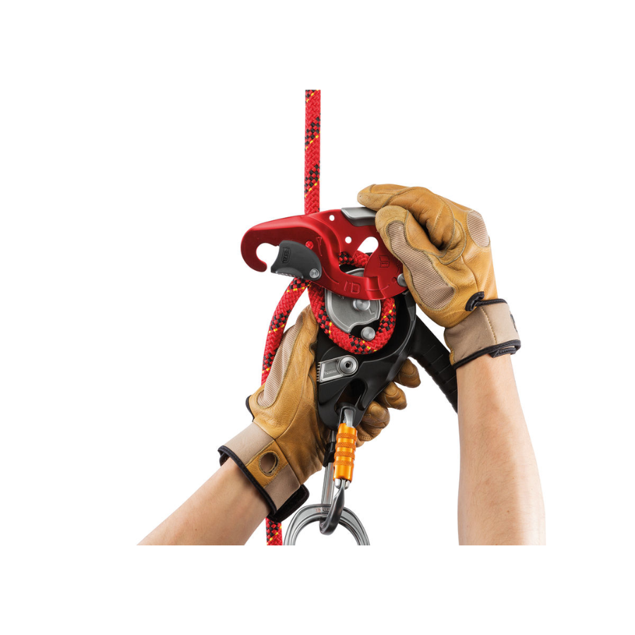DESCENDEDOR ANTIPANICO ID ROJO/NEGRO 12.5 - 13 MM D020BA00 PETZL - Imagen 1