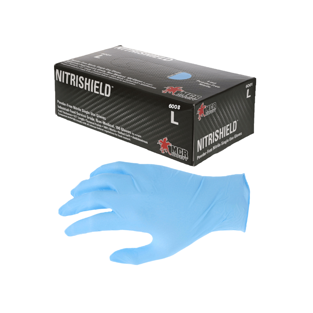 GUANTES DE NITRILO / CALIBRE 8 NITRISHIELD 6008 MCR SAFETY