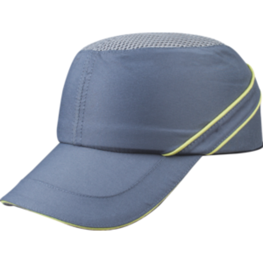 GORRA ANTI-GOLPES TIPO BASEBALL 5 CM GRIS - AMARILLO AIR COLTAN DELTA PLUS - Imagen 1
