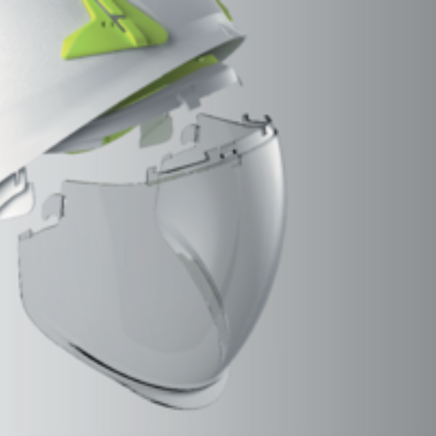 CASCO DE OBRA CON DOBLE CARCASA ABS Y VISERA RETRACTIL PC ONYX DELTA PLUS - Imagen 5