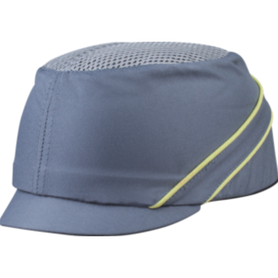 GORRA ANTI-GOLPES TIPO BASEBALL 5 CM GRIS - AMARILLO AIR COLTAN DELTA PLUS - Imagen 1