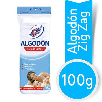 ALGODON ZIG ZAG X 100 GRS JGB - Imagen 1