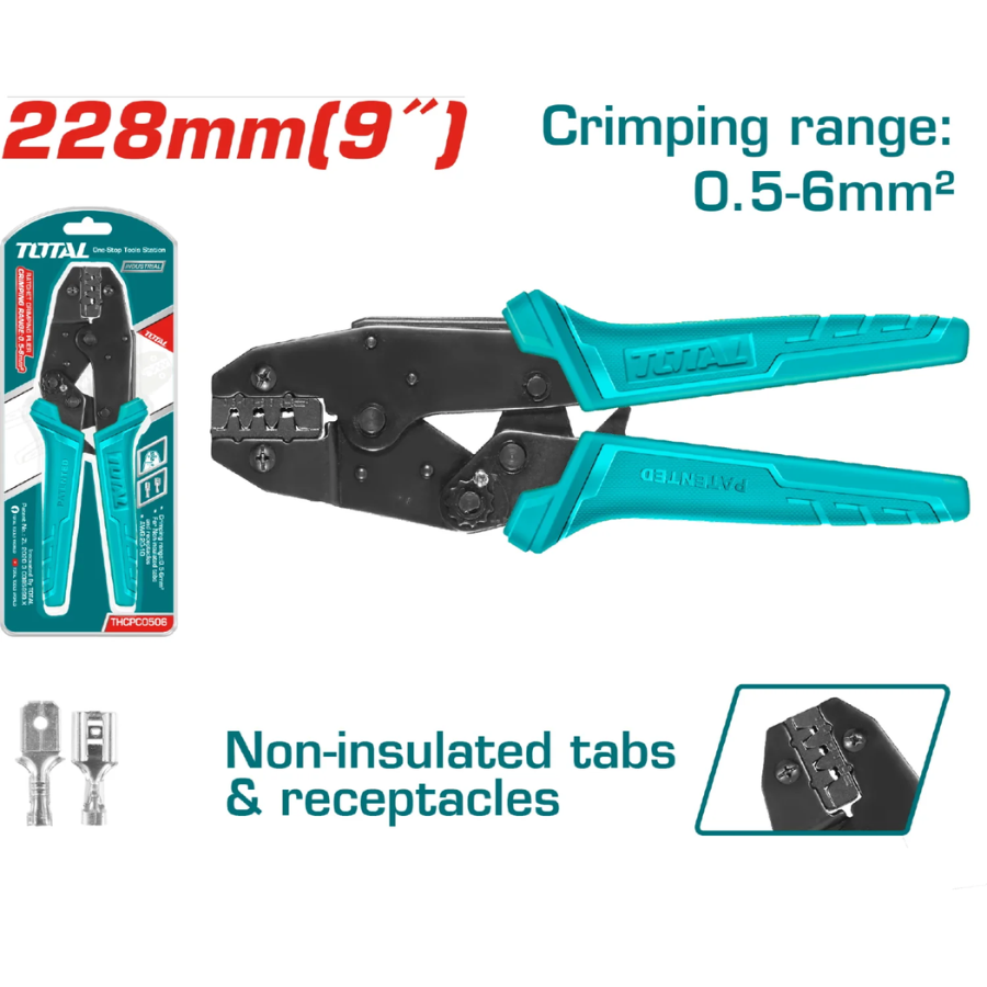 ALICATE PARA TERMINALES 20-14AWG (228.6MM) THCPC0506 TOTAL - Imagen 1