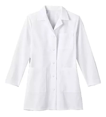 BATA LABORATORIO MANGA LARGA EN TELA ANTIFLUIDO BLANCA - Imagen 1