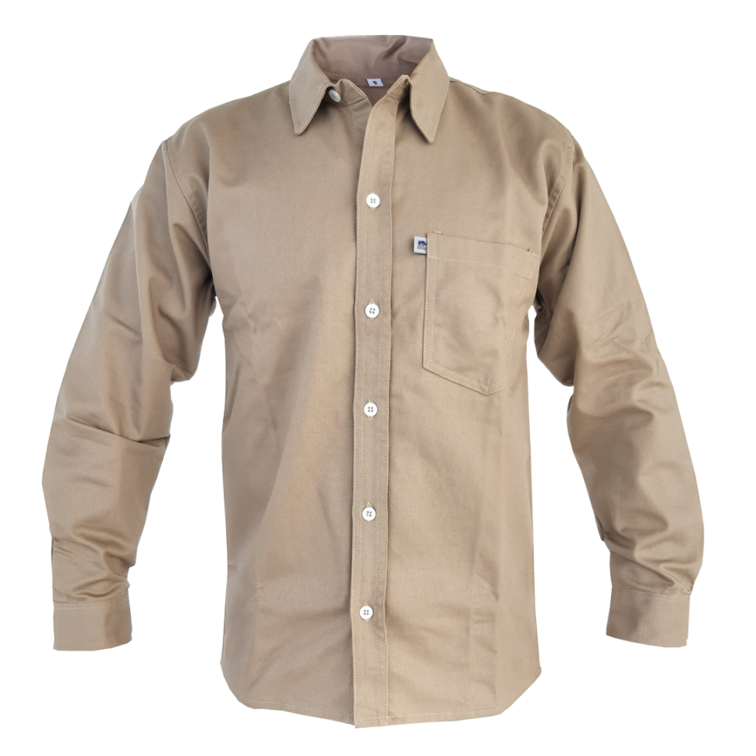 CAMISA DE HOMBRE EN TELA DRIL MANGA LARGA ( T S-XL) - Imagen 1