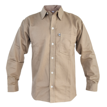 CAMISA DE HOMBRE EN TELA DRIL MANGA LARGA ( T S-XL) - Imagen 1