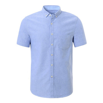 CAMISA DE HOMBRE EN TELA OXFORD MANGA CORTA ( T S-XL) - Imagen 1