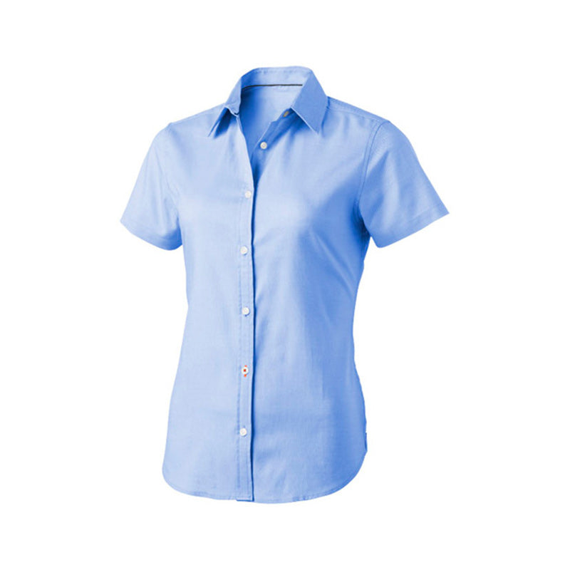 CAMISA DE MUJER EN TELA OXFORD MANGA CORTA (S-XL) - Imagen 1