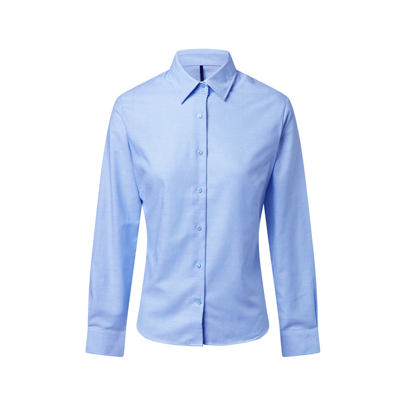 CAMISA DE MUJER EN TELA OXFORD MANGA LARGA (S-XL) - Imagen 1