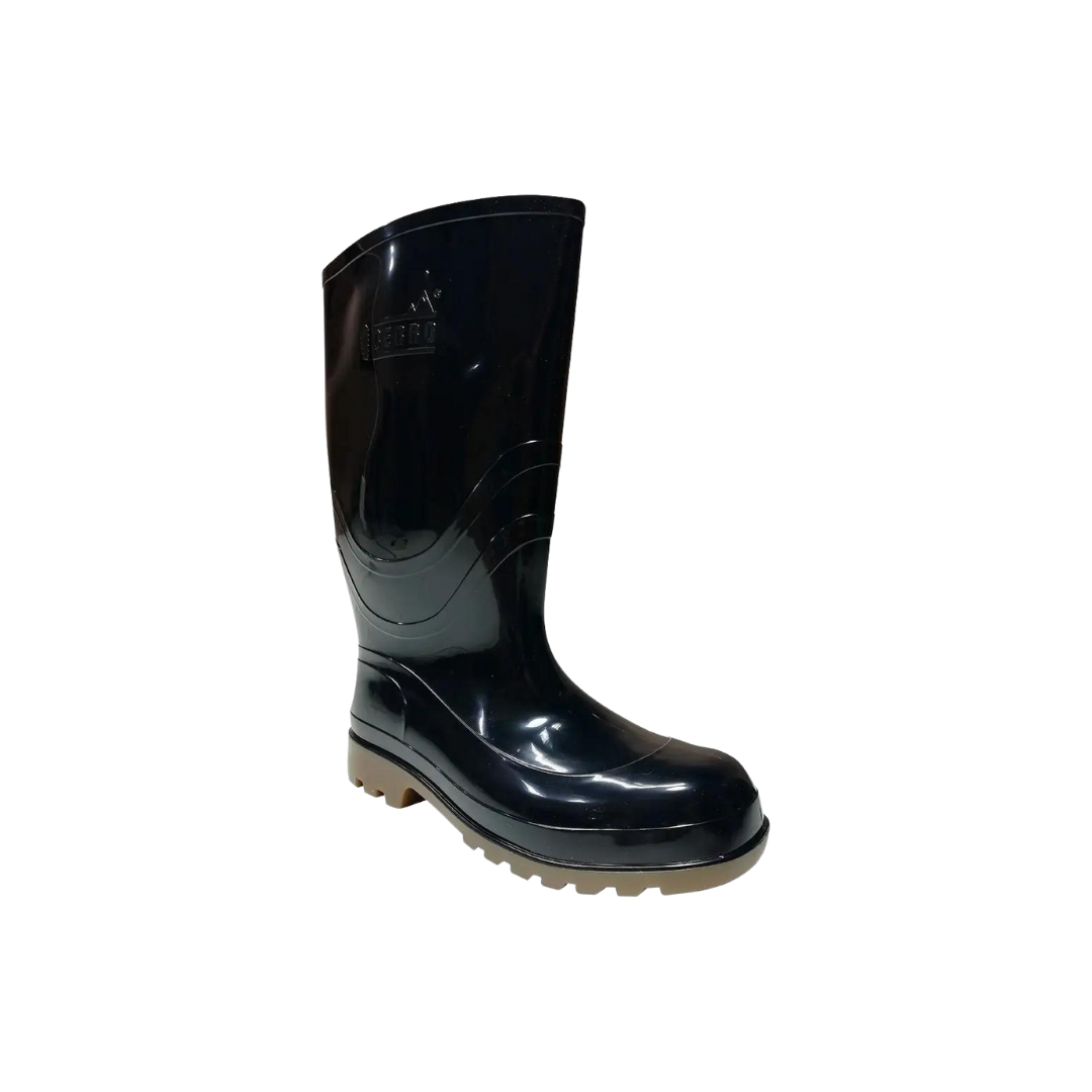 BOTA CERRO PVC NEGRA CON PUNTERA CANA ALTA - Imagen 1