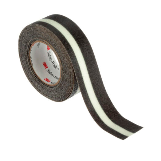 CINTA ANTIDESLIZANTE AUTOADHESIVA COLOR NEGRO FOTOLUMINICENTE 5CM X 5 MTS - Imagen 1
