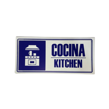 LETRERO DE SENALIZACION 30 X 15 CM STANDARD-COCINA - Imagen 1