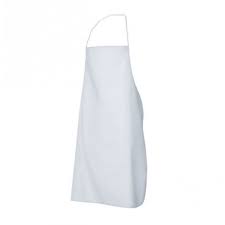 DELANTAL EN PVC 82 X 115 CM CALIBRE 25 REFORZADO BLANCO - Imagen 1