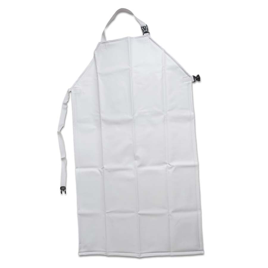DELANTAL EN PVC 82 x 115 CM CALIBRE 18 BLANCO - Imagen 1