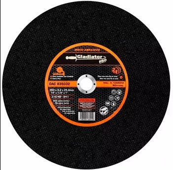 DISCO ABRASIVO TIPO 1 PARA TRONZADORA DE 14 X 1/8 X 7/8 DAC835032 GLADIATOR - Imagen 1