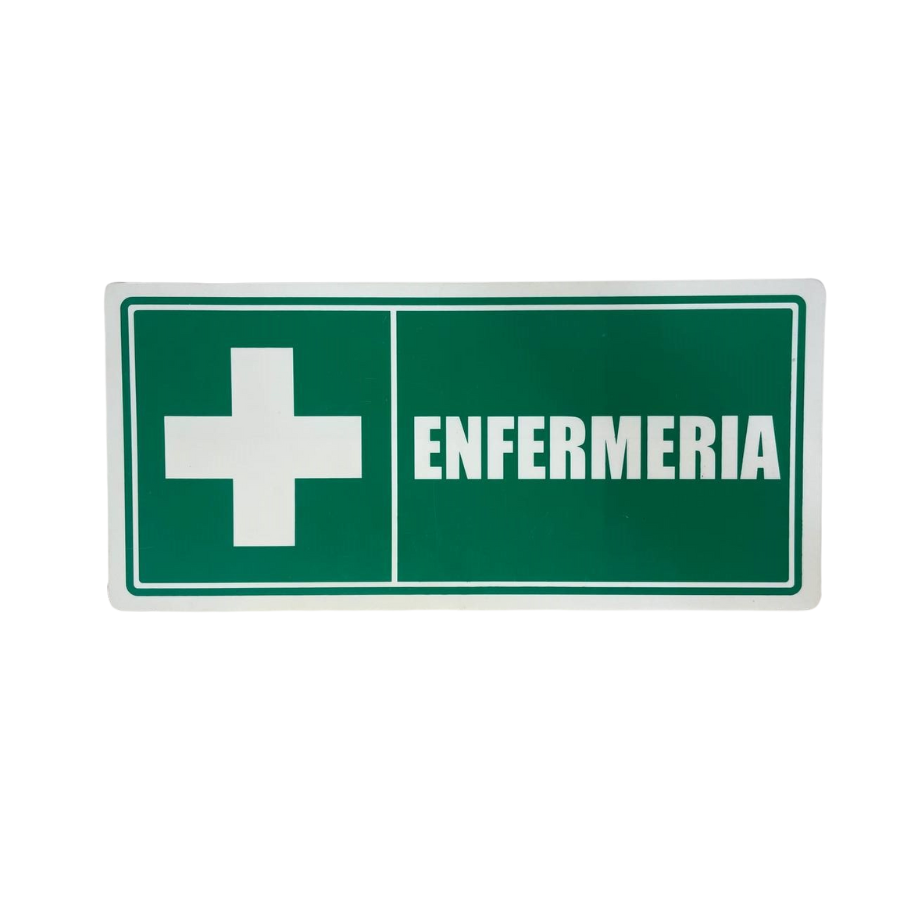 LETRERO DE SENALIZACION 30 X 15 CM STANDARD-ENFERMERIA - Imagen 1
