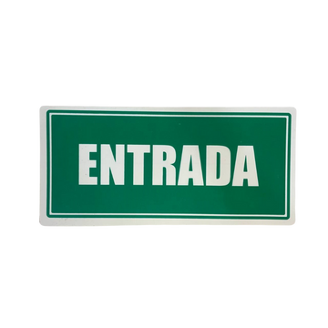 LETRERO DE SENALIZACION 30 X 15 CM STANDARD-ENTRADA - Imagen 1