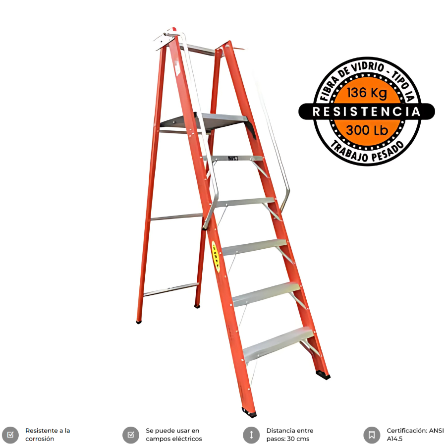 ESCALERA PLATAFORMA ESCUALIZABLE - TIPO IAA SERIE 7332