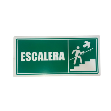 LETRERO DE SENALIZACION 30 X 15 CM STANDARD-ESCALERAS - Imagen 1