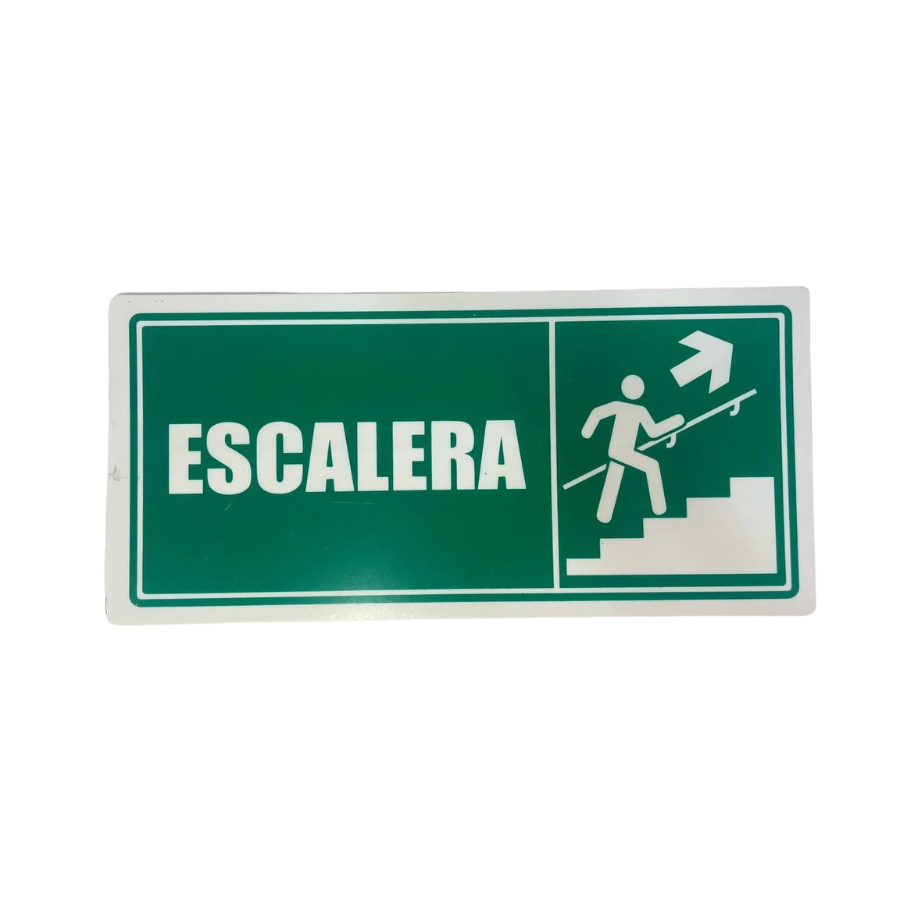 LETRERO DE SENALIZACION 30 X 15 CM STANDARD-ESCALERAS - Imagen 1