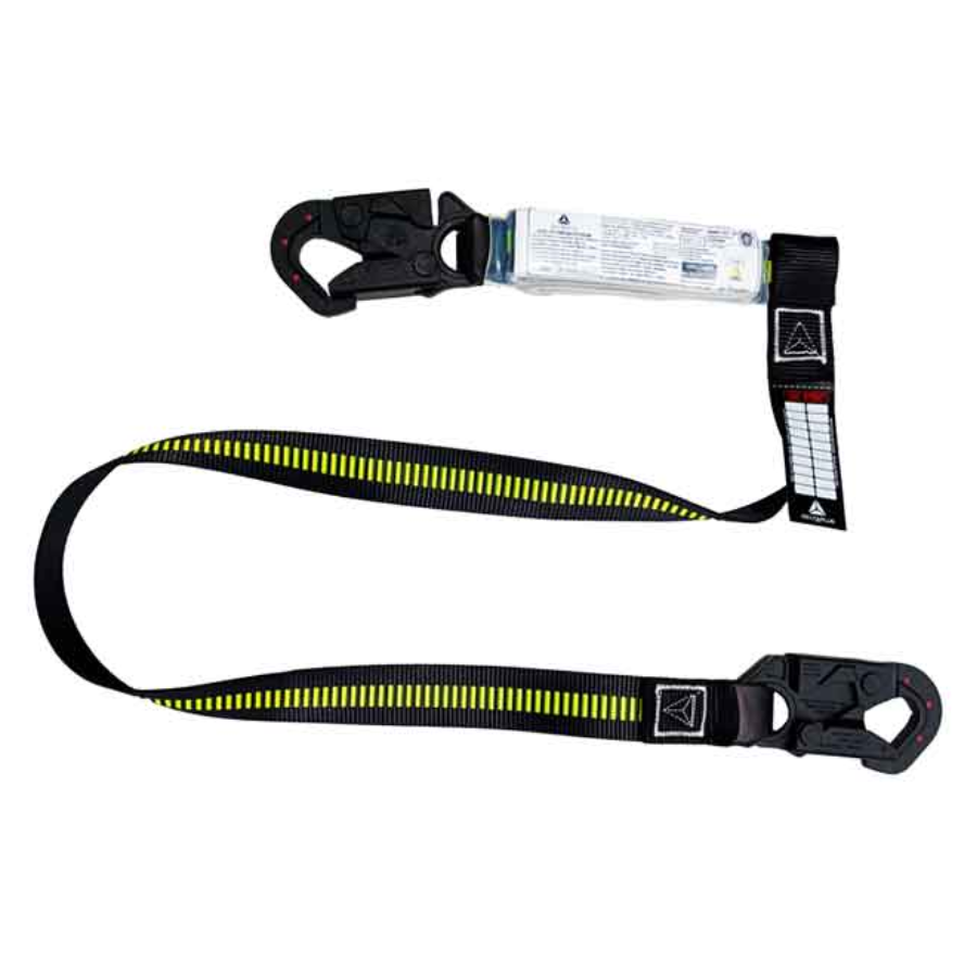 ESLINGA DIELECTRICA CON ABSORBEDOR REGULABLE EN REATA DOBLE GANCHO PEQUEÑO WCOAN503180JJE DELTA PLUS - Imagen 1