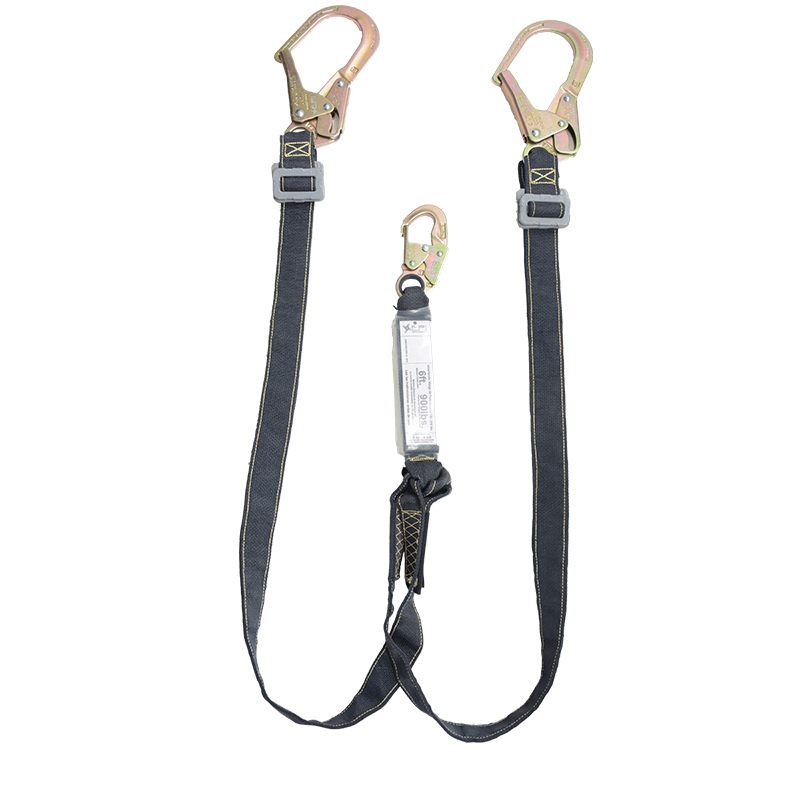 ESLINGA TIPO SOLDADOR EN Y CON ABSORBEDOR REGULABLE EN REATA KEVLAR DOBLE GANCHO GRANDE - GANCHO PEQUEÑO PED-YRK-2G EPI - Imagen 1