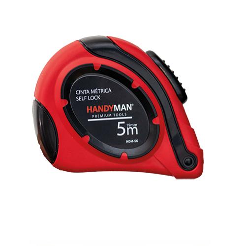 FLEXOMETRO DE 8 METROS CAJA ROJA ABS / ANCHO HOJA 25MM HANDYMAN - Imagen 1