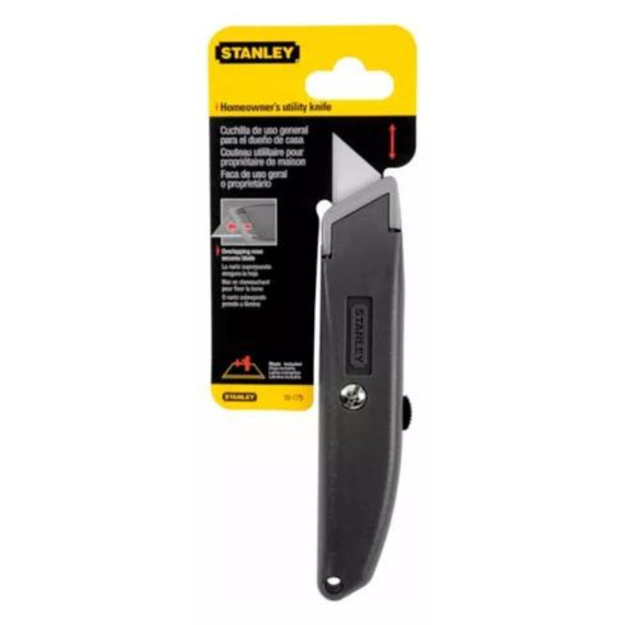 BISTURI METALICO TRAPEZOIDAL PARA USO GENERAL CON ALMACENAMIENTO CON TORNILLO 10-175 STANLEY - Imagen 1