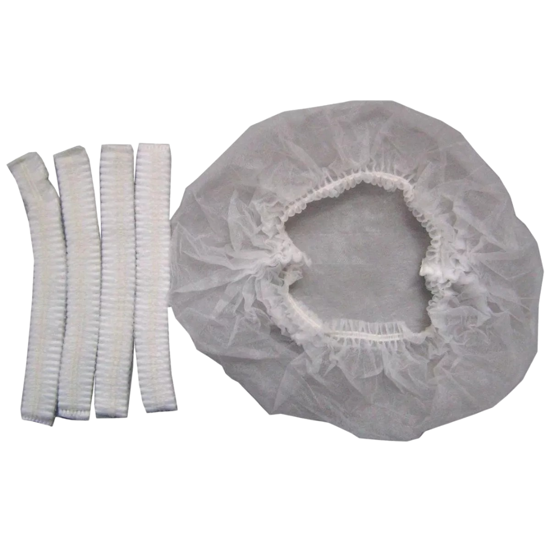 GORRO DESECHABLE TIPO ORUGA X 100 UND BLANCO - Imagen 1