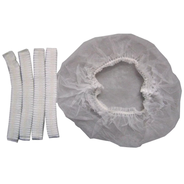 GORRO DESECHABLE TIPO ORUGA X 100 UND BLANCO - Imagen 1