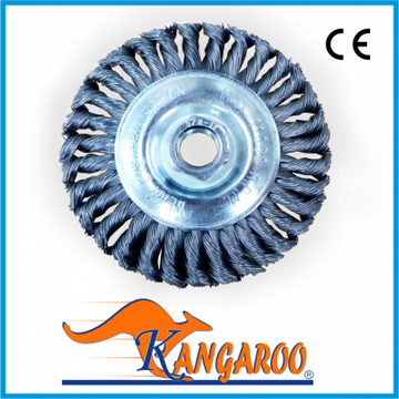 GRATA CIRCULAR TRENZADA ACERO 4 1/2 X 3/8 X 5/8 KANGAROO - Imagen 1