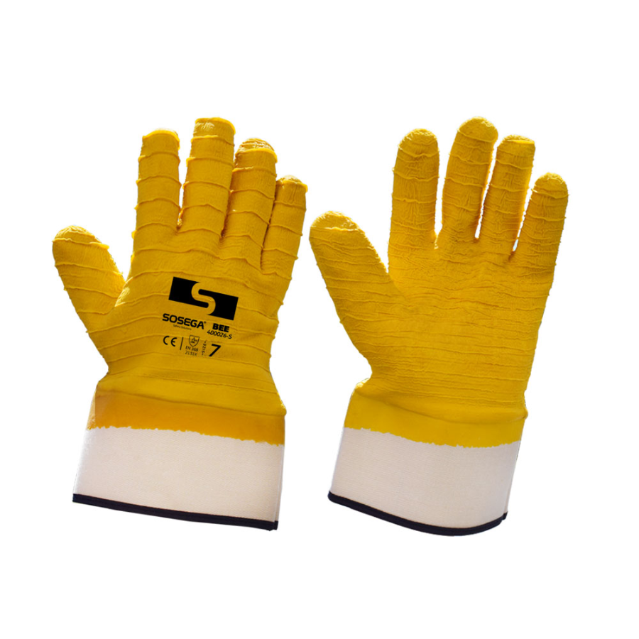 GUANTE DE ALGODON RECUBIERTO EN LATEX TEXTURIZADO BEE SOSEGA - Imagen 1