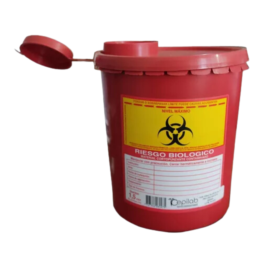GUARDIAN RECOLECTOR DE ELEMENTOS CORTOPUNZANTES DE 1.5 LTS - Imagen 1