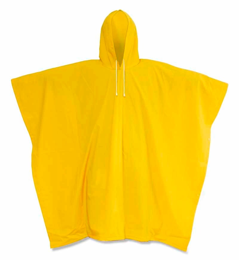 PONCHO ESTANDAR CON CAPUCHA 145 X 200 CAL 16 AMARILLO - Imagen 1