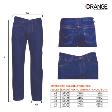 JEAN ORANGE MASCULINO