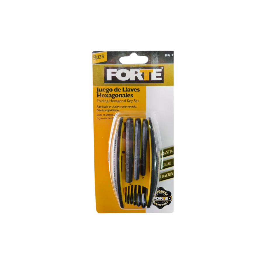 JUEGO DE LLAVES HEXAGONALES TORX DE 7 PIEZAS PLEGABLE REF 2073 FORTE - Imagen 1