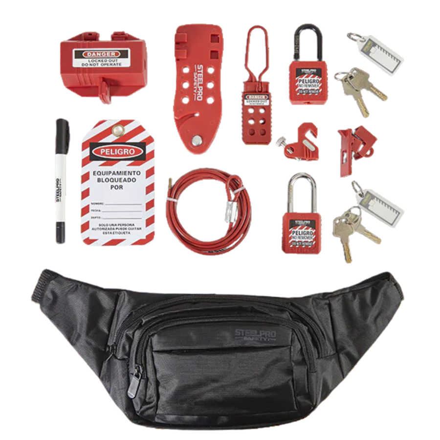 KIT DE BLOQUEO Y ETIQUETADO PARA ELECTRICISTA LOTO - Imagen 1